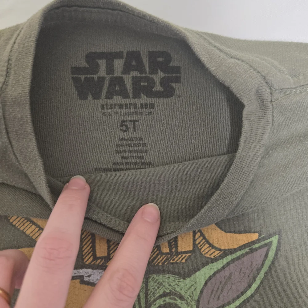 Star Wars Olive Green Grogu Pod Tee - Kids